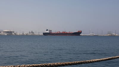 An oil tanker at the Port of Fujairah. Pipeline exports have offset lower volumes through the hotly disputed Strait of Hormuz. Reuters