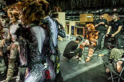 Backstage at Dubai Opera. Photo: Antonie Robertson / The National