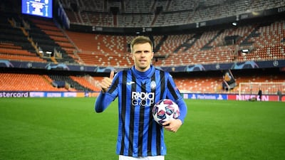 Josip Ilicic scored all four goals in Atalanta's win against Valencia in Spain. His matchball has since been auctioned off with the proceeds donated to local hospitals in Bergamo, Italy. AFP