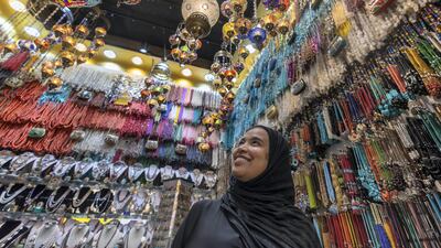 Shopping in Dubai ahead of Eid. Chris Whiteoak / The National