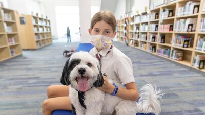 Maggie Parkin, 11, with Ziggy.