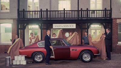 A new Aston Martin DB6 car, unveiled in 1967