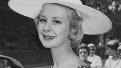 June Laverick attends the first day of the Ascot races on June 18, 1957. Getty Images