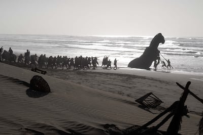 Thematically, the Trojan horse is used similarly to Oppenheimer's atomic bomb. Photo: Universal Pictures