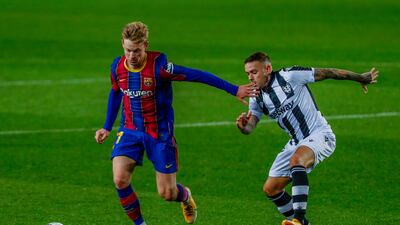 Frenkie de Jong, 6 – Far from his best display, but it wasn’t for lack of trying as he did his best to connect with a searching ball into the box. He was booked for a cynical foul just after the break, but picked out Messi in space as the skipper fired the winner. AP