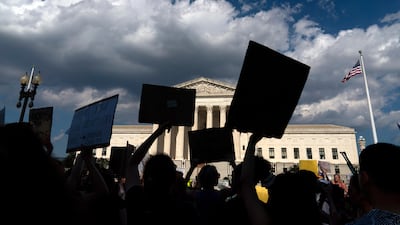 Many Americans believe their justice system has become increasingly polarised in recent years. AP