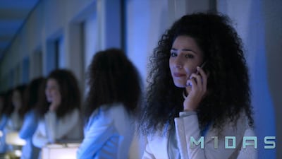 M1das stars Dana Dajani – who won Tropfest Arabia’s best actress award in 2011 for her role in At First Sight – and Sara AlKhatib as the titular android. Razan Takash