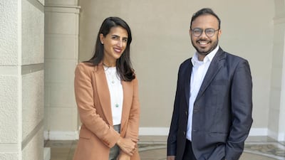Dalal Alrayes and Saurabh Shah, co-founders of FinTech start-up Spare. Antonie Robertson/The National