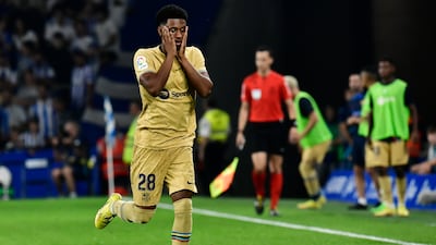 Alejandro Balde 8. The 18-year-old full-back charged forward over 100 metres in the first minute and set up Lewandowski for the opener. Showed Jordi Alba that there’s serious competition. AP Photo