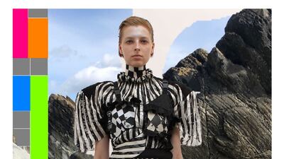 Preen by Thornton Bregazzi reworked a 1980s theme for spring/summer 2022. Photo: Preen by Thornton Bregazzi