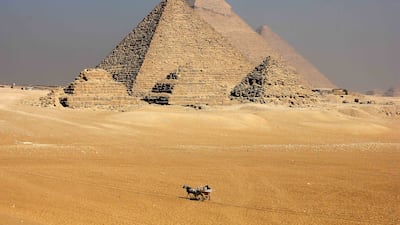 The pyramids in Giza. Pawan Singh / The National