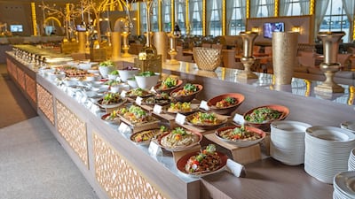 The iftar buffet at Emirates Palace is Dh295 per person. Courtesy Emirates Palace