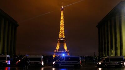 French police forces secured Trocadero place as the yellow vest protest intensified. Reuters