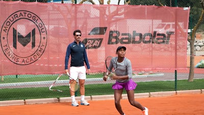 Mouratoglou with American tennis player Coco Gauff