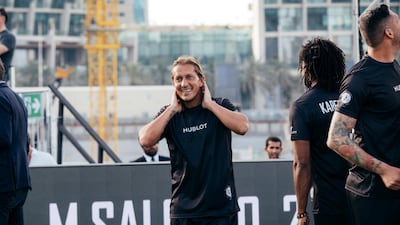 Michel Salgado at the Match of Friendship. Anna Nielsen For The National