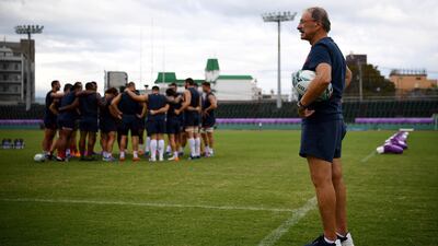 France's head coach Jacques Brunel looks on. AFP