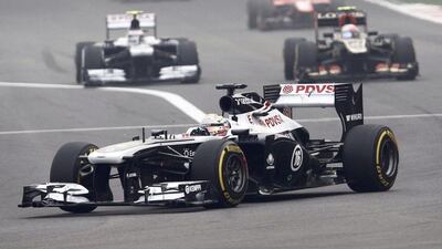 Pastor Maldonado, Williams, Venezuela. It has been another season of some good speed mixed with some crashes and silly mistakes along the way. The 10th-place finish at the Hungarian Grand Prix in August remains the team's only scoring effort of the season. Adnan Abidi / Reuters