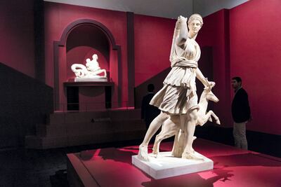 'One Louvre to Another: Opening a Museum for Everyone', featured 150 masterpieces from around the world. Christopher Pike / The National