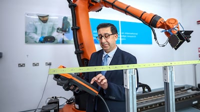Prof Zweiri in his laboratory at Khalifa University