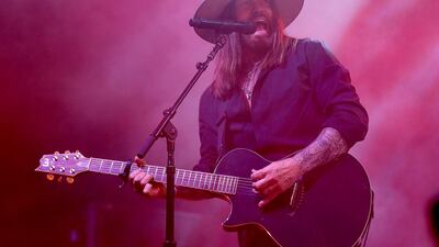Billy Ray Cyrus performs at the 2020 Spotify Best New Artist Party at The Lot Studios on Thursday, January 23, 2020, in West Hollywood, California. AP