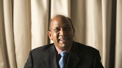 Rev John Qadir, of the New Apostolic Church, at his residence in Ajman. Reem Mohammed / The National