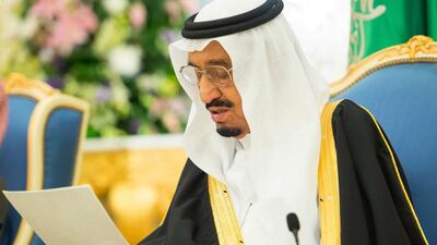 Saudi King Salman delivers a policy speech in Riyadh, Saudi Arabia. The crisis in Yemen is one of the most urgent problems the new king faces. (AP Photo/SPA)