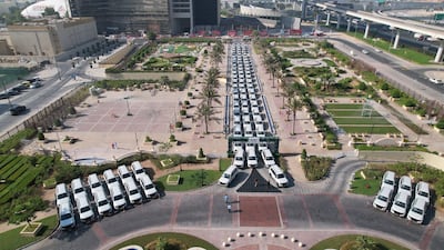 The cars will join a vast collection of vehicles patrolling the emirate's roads.