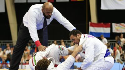 Faisal Al Ketbi in action at the World Games in Poland. Courtesy WAM