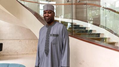 President of the UN General Assembly, Tijjani Muhammad-Bande, speaks to The National. Antonie Robertson/The National