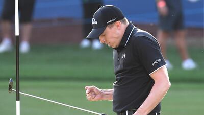 Matthew Fitzpatrick after winning the DP World Tour Championship. Getty