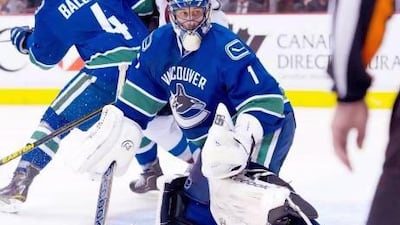 Vancouver Canucks goaltender Roberto Luongo.