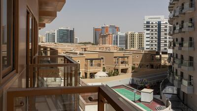 The view from the balcony.