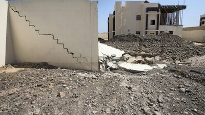 Walls have become cracked as waterlogged foundations and earth moved during flooding