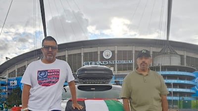 The travelled to Manchester City's home ground, the Etihad Stadium