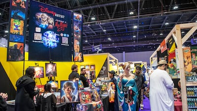 The Artist Alley, where creatives show off their works