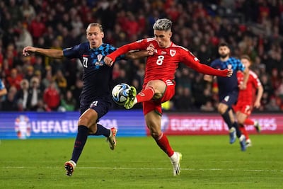 Harry Wilson scored twice in Wales' 2-1 win against Croatia. AP