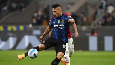 Lautaro Martinez scores Inter's first goal. Getty