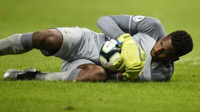 Alexander Dominguez of Ecuador catches the ball during the Copa America Brazil 2019 Group C match between Uruguay and Ecuador at Mineirao Stadium. Getty Images