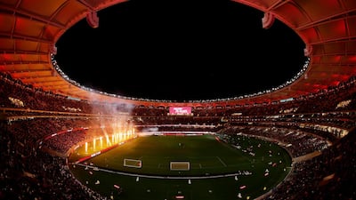 The view at the Optus Stadium in Perth before kick-off. Getty