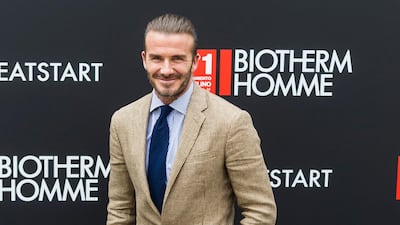 David Beckham, in Ralph Lauren, attends a Biotherm Homme presentation at Casa de Velazquez on June 20, 2017 in Madrid, Spain. Getty Images