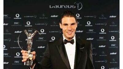Rafael Nadal won the Laureus Sportsman of the Year award after his mastery over three different surfaces at the grand slams. Ian Walton / Getty Images