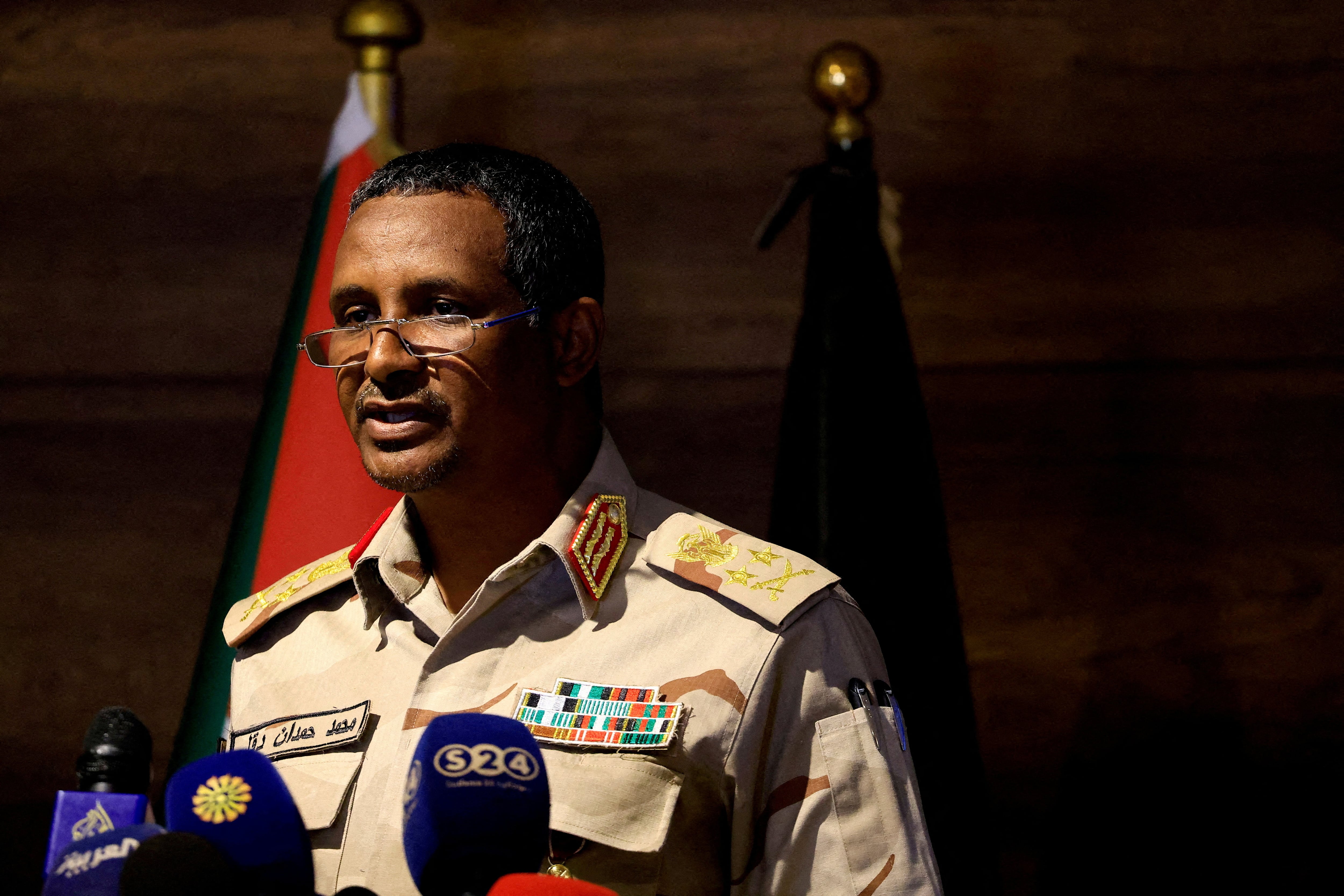 Image linked from the original feed: RSF chief tells fighters that 'Khartoum is our target' after setback in Sudan war