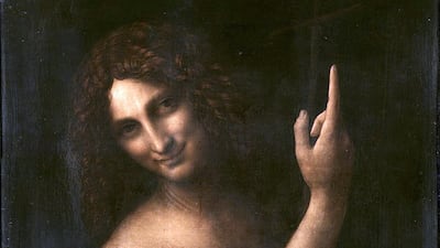 'St John the Baptist' (1513-1516). This was believed to be Da Vinci's final painting and sits in the Louvre, Paris