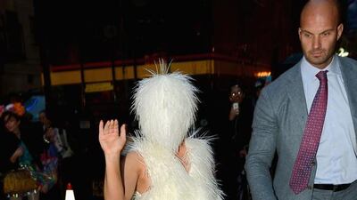 Lady Gaga arrives at Roseland Ballroom on March 28, 2014 in New York City. Theo Wargo / Getty Images / AFP