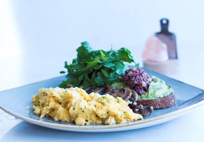 Avocado on toast with egg. Courtesy Nourish