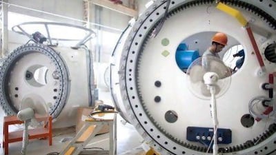 In the scramble to profit from demand for clean energy, this city southwest of Beijing is promoting itself as a manufacturing center for solar, wind and other gear by transforming into a living showcase of environmental technology. AP Photo/Alexander F. Yuan