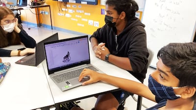 The pupils, aged between 14 and 17, study at Gems Wellington Academy Silicon Oasis in Dubai. All photos: Gems Education