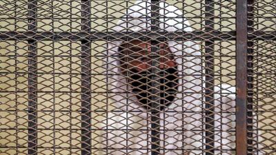 Egyptian media and real estate tycoon Mohamed El Amin was arrested in January and his first trial was in March. AFP