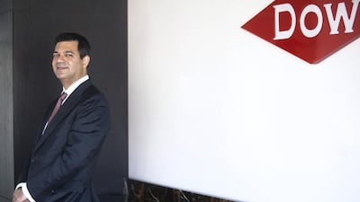 Moosa Al Moosa, the UAE head of Dow Chemical, is overseeing the firm’s ambitious plans that are likely to add 2.2 per cent to Dubai’s total value of trade. Lee Hoagland / The National