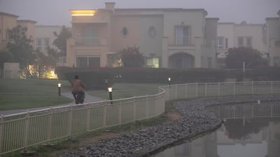 Early morning fog blankets Dubai. Antonie Robertson / The National